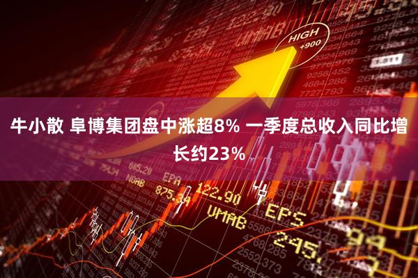 牛小散 阜博集团盘中涨超8% 一季度总收入同比增长约23%